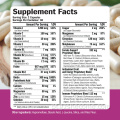 Cápsulas multivitamínicas fortes e ossos de vitamina e ossos